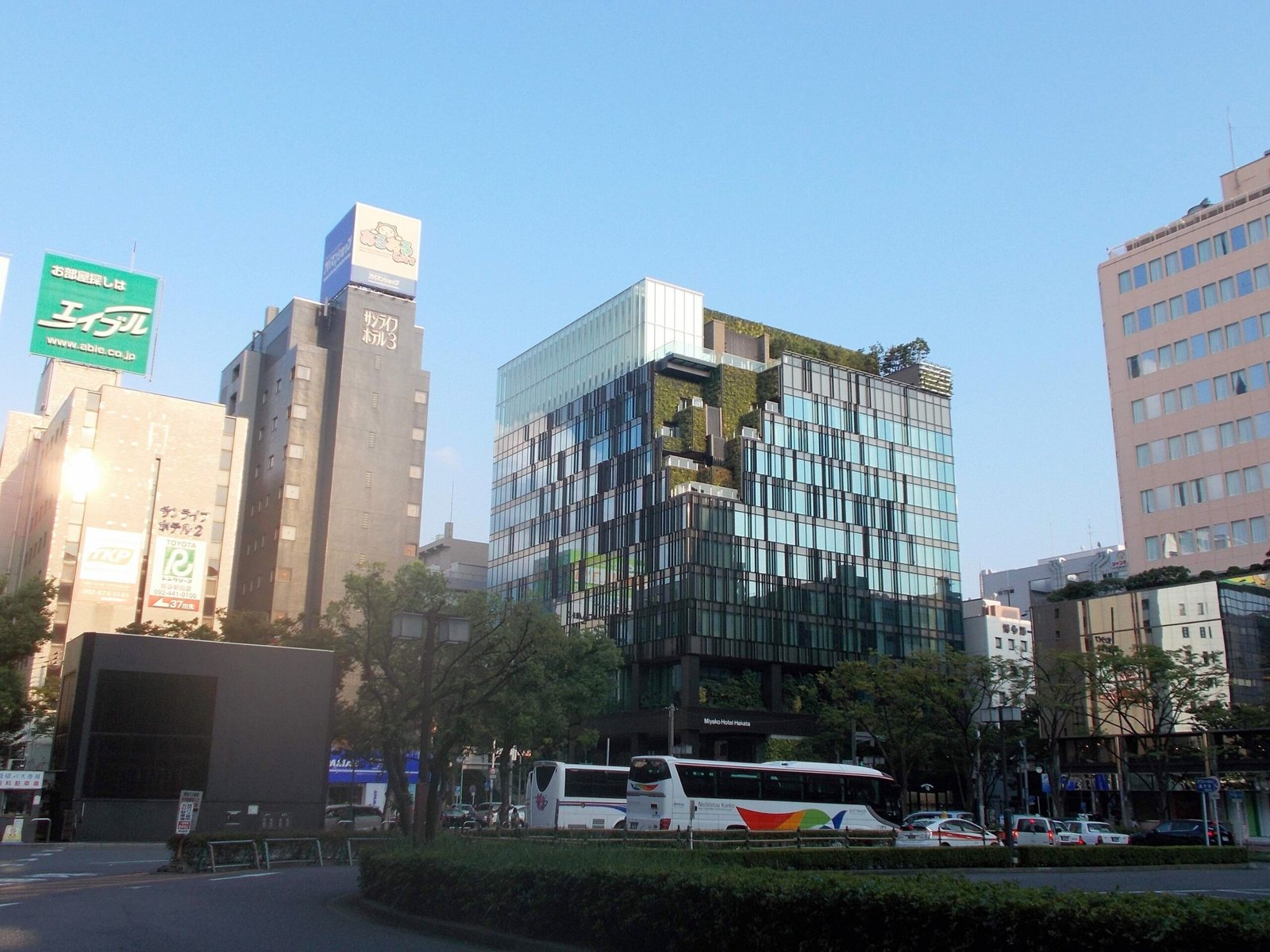 都飯店博多外觀，2019 年開幕前攝